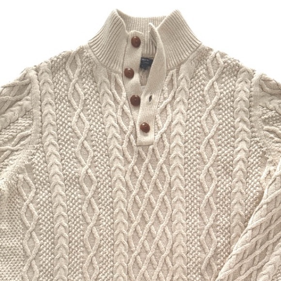 J. Crew Cable-Knit Mockneck Sweater - Picture 3 of 14